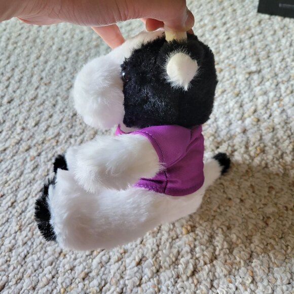 NEW Nellie's Soft Fuzzy Black And White Cow Stuffed Animal Plushie Toy - Picture 4 of 10